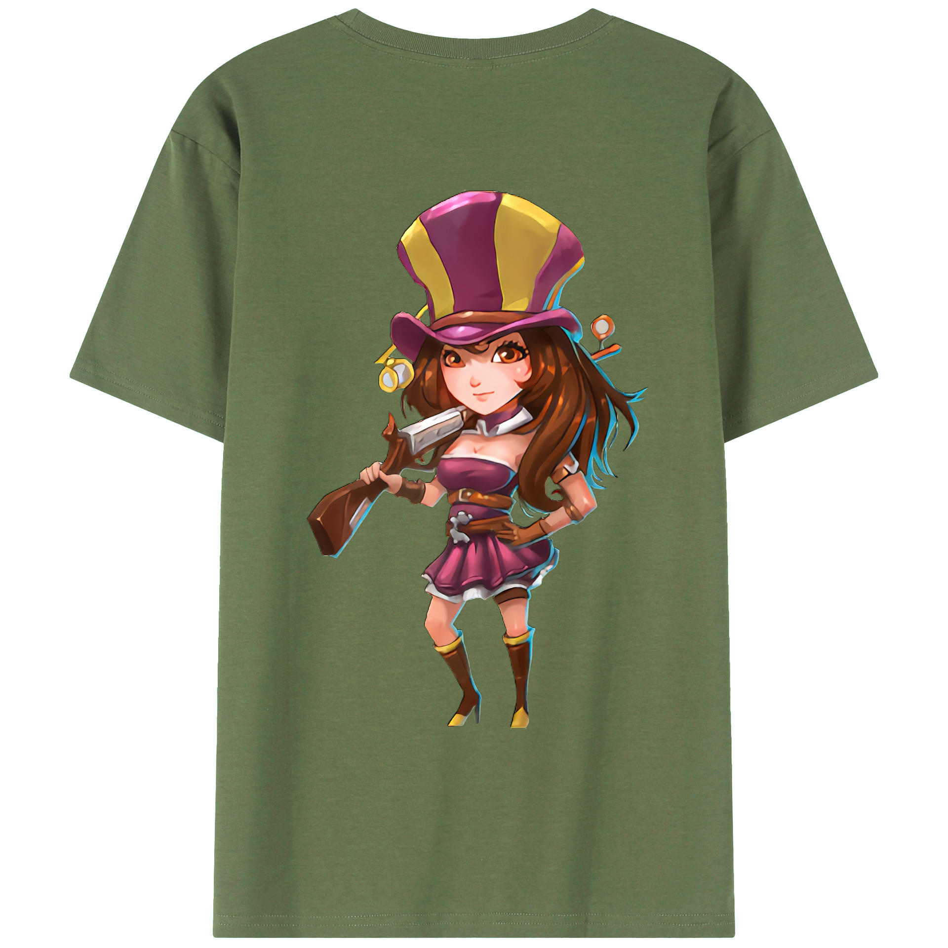 （画像用） リーグ・オブ・レジェンド League of Legends LOL 綿100％ メンズ半袖Tシャツ（バックプリント） 通気性